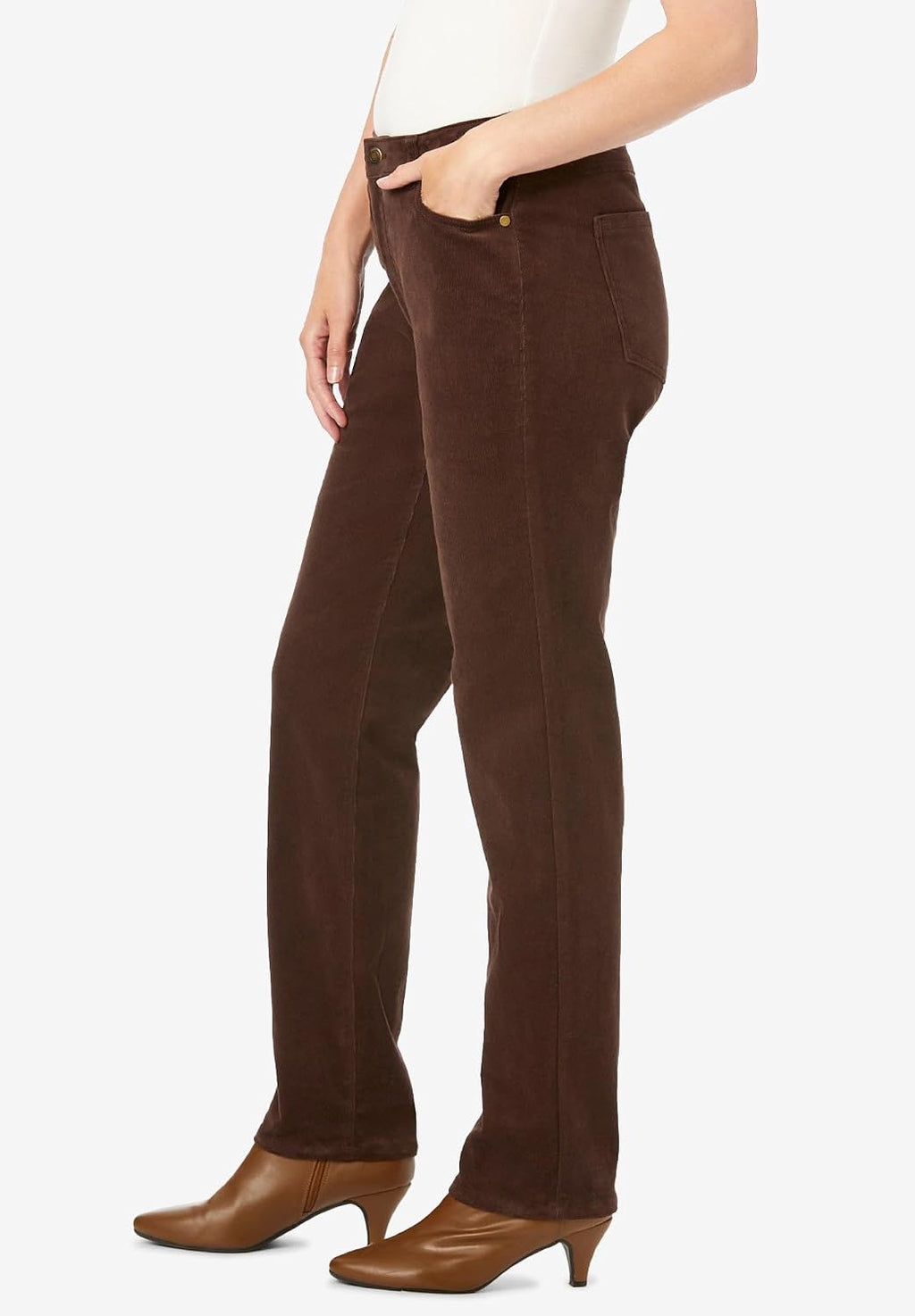Woman Within Stretch Corduroy Bootcut Pant
