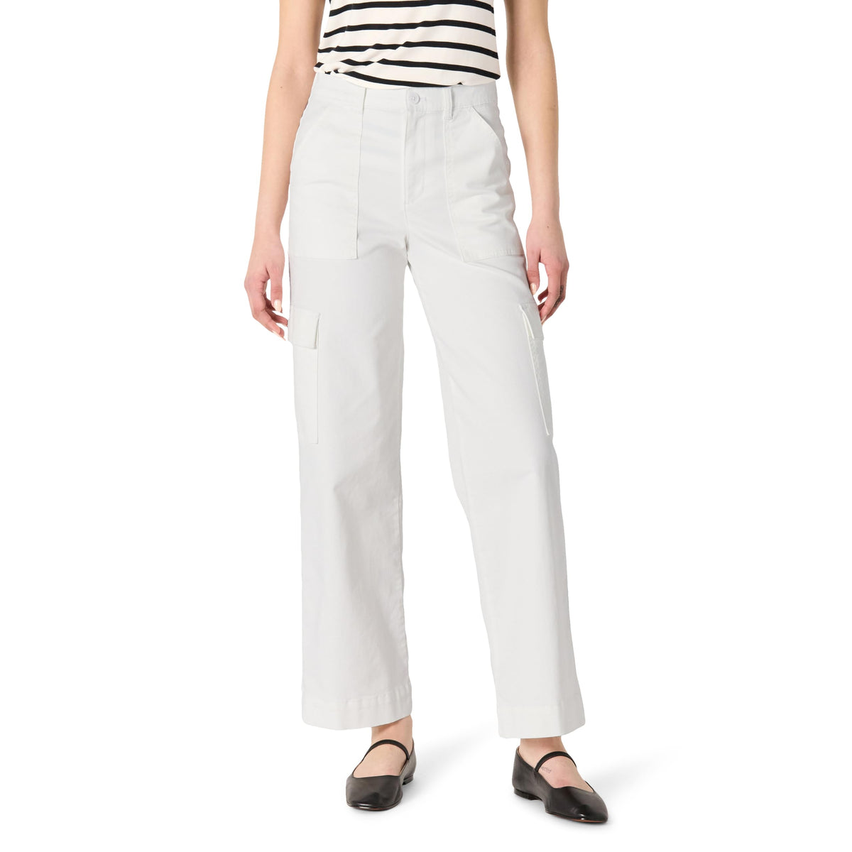 Amazon Essentials Women's High-Rise Relaxed-Fit Stretchy Full-Length Cargo Pants