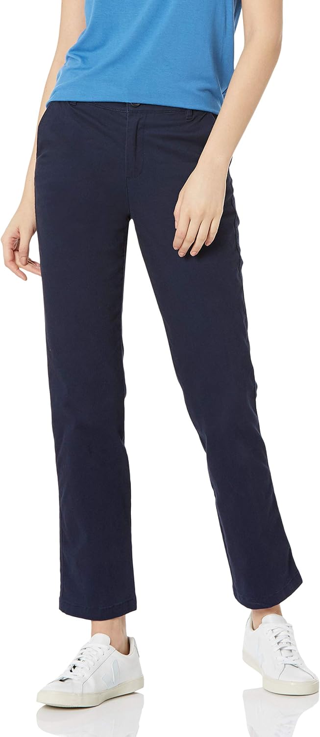 Amazon Essentials Women's Slim Fit Straight Leg Stretch Twill Chino Pant