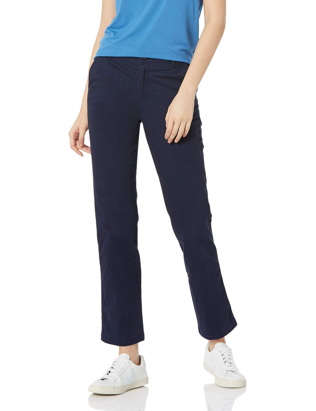 Amazon Essentials Women's Slim Fit Straight Leg Stretch Twill Chino Pant