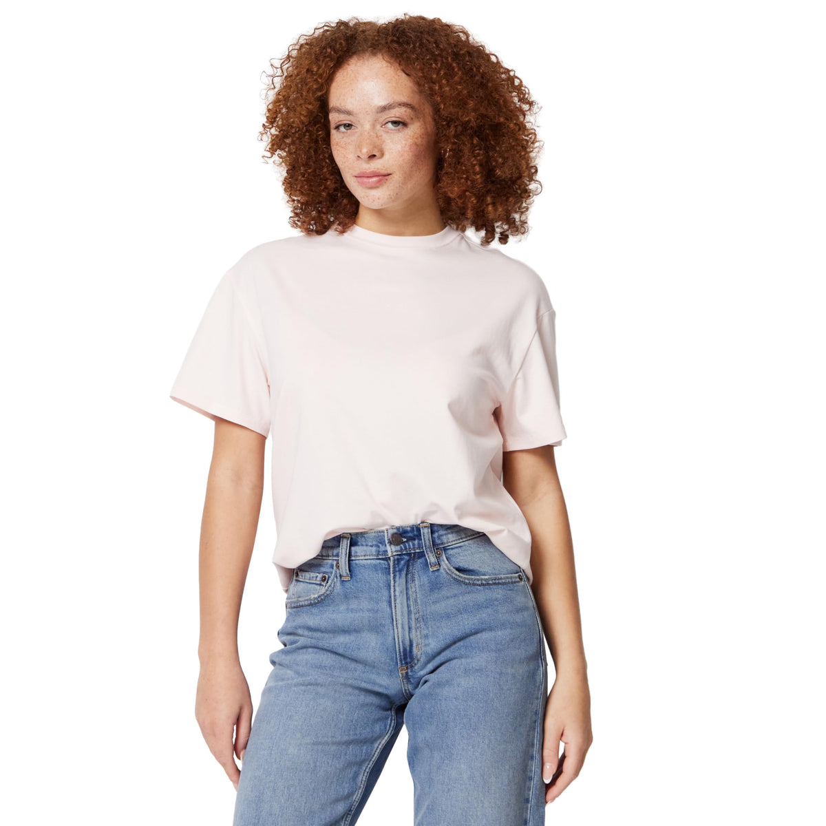 Amazon Essentials Women's Oversized-Fit Short Sleeve Crewneck Shirt