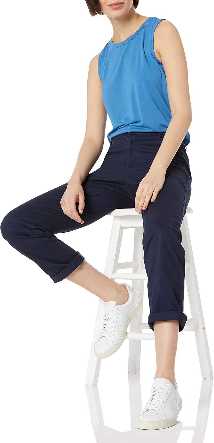 Amazon Essentials Women's Slim Fit Straight Leg Stretch Twill Chino Pant