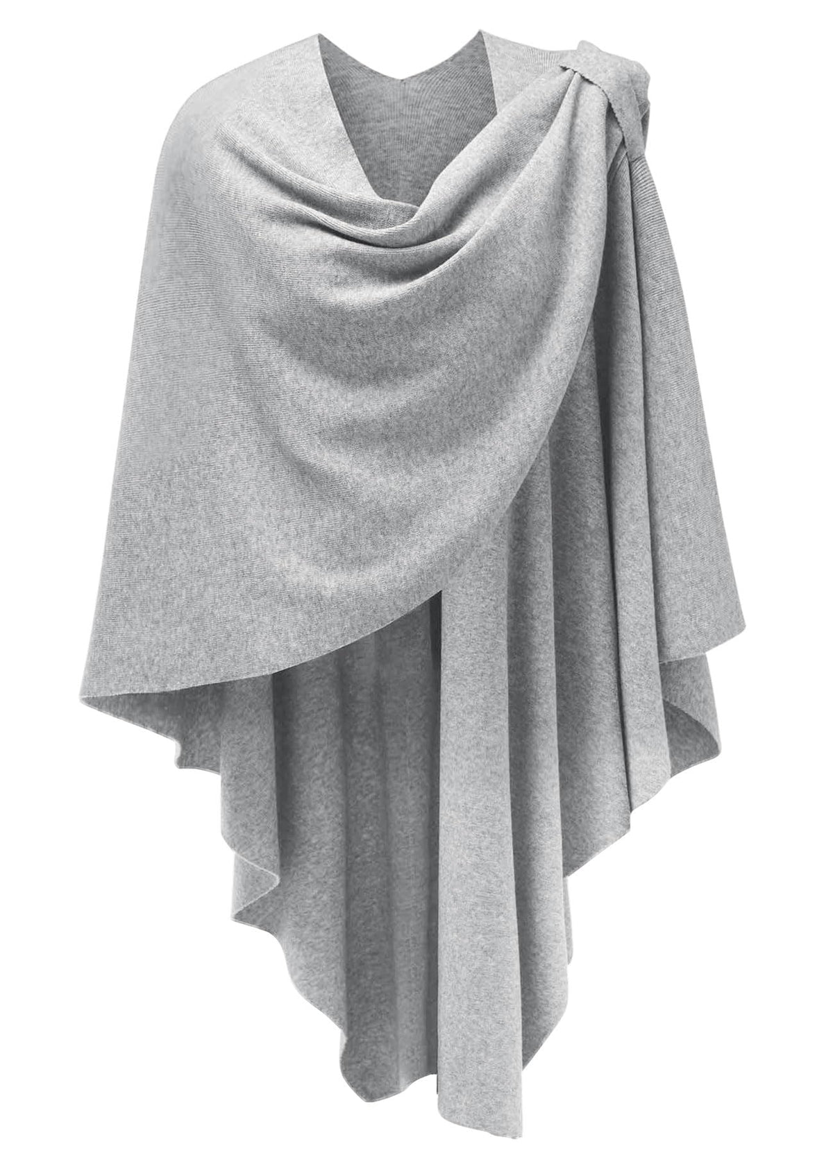 PULI Womens Cross Front Poncho Shawl Wrap Elegant Wedding Formal Gift