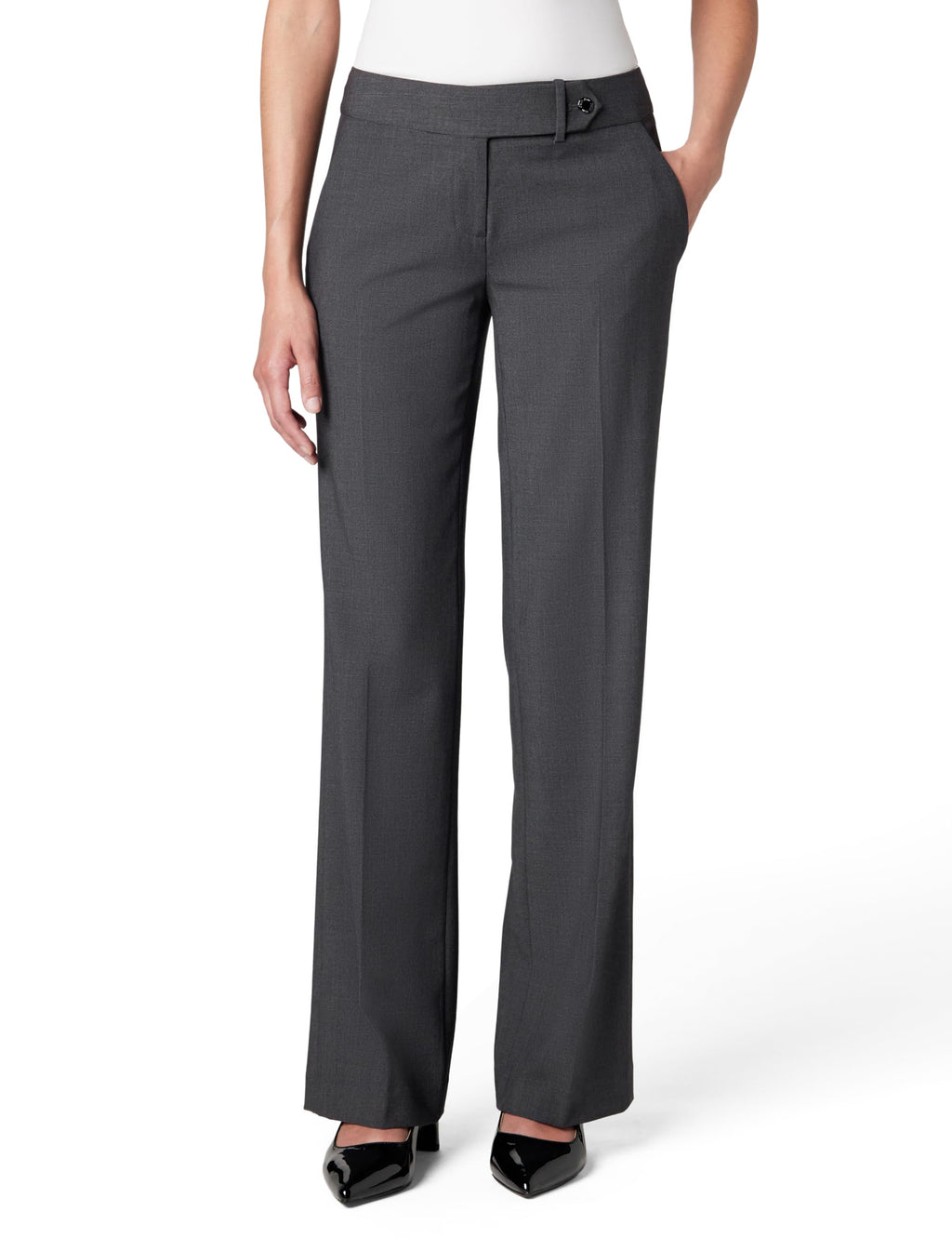 Calvin Klein Women's Classic Fit Straight Leg Lux Suit Pants
