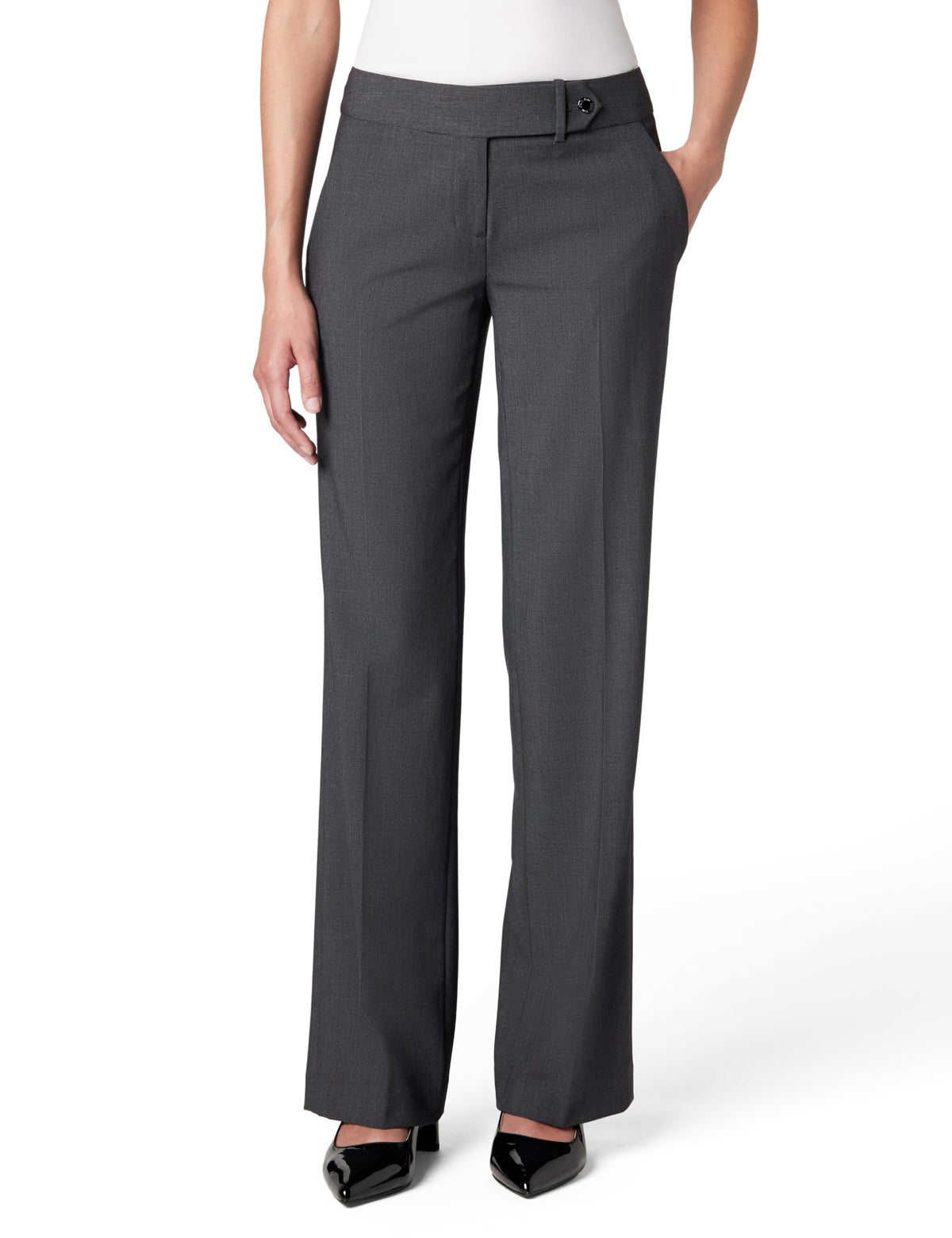 Calvin Klein Women's Classic Fit Straight Leg Lux Suit Pants