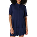 Amazon Essentials Women's Relaxed-Fit Fluid Twill Button-Down Shirt (Short Sold Separately)