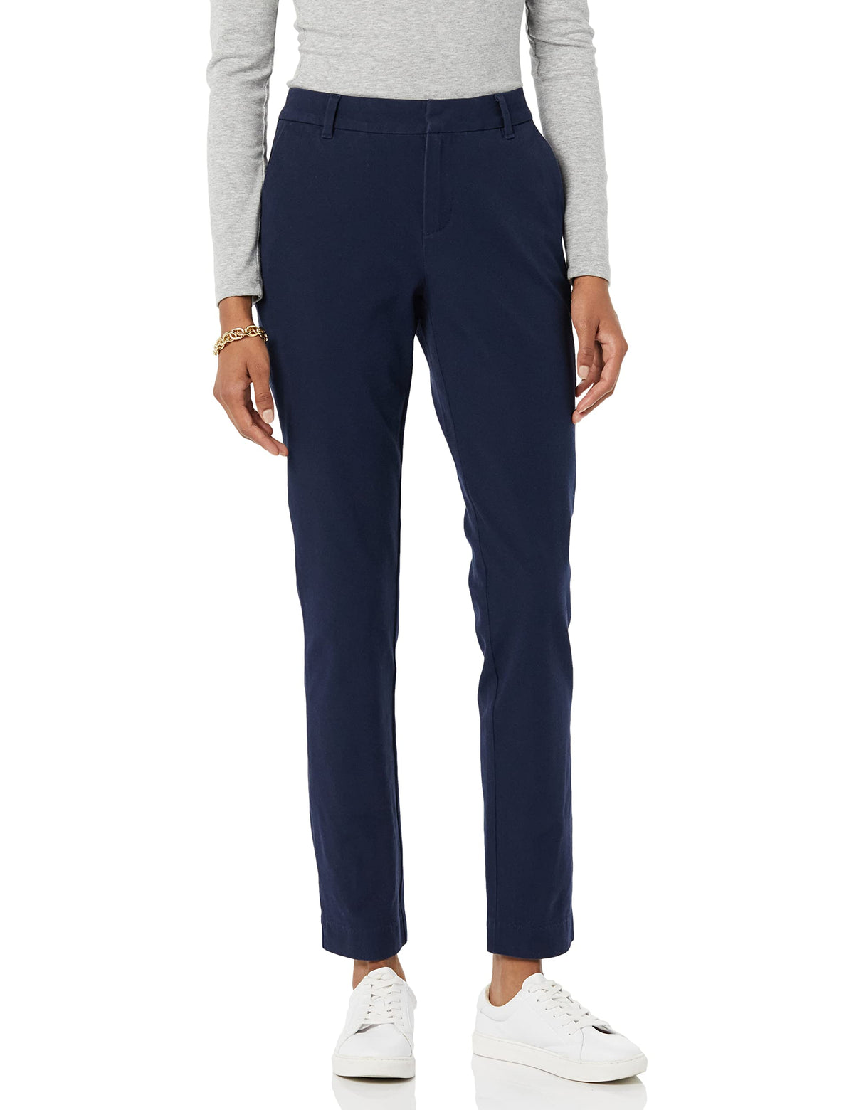 Amazon Essentials Women's Bi-Stretch Full Length Straight Leg Pant