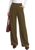 PRETTYGARDEN Women's Dress Pants Wide Leg Flowy Trousers