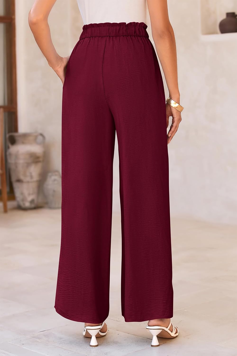 PRETTYGARDEN Women's Palazzo Wide Leg Work Dress Pants