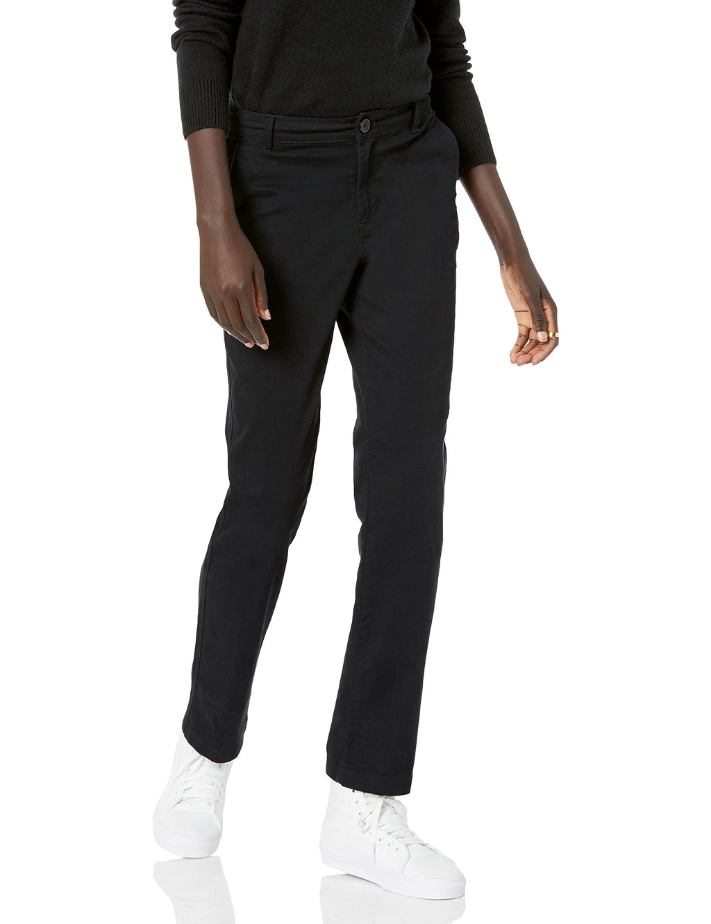 Amazon Essentials Women's Slim Fit Straight Leg Stretch Twill Chino Pant