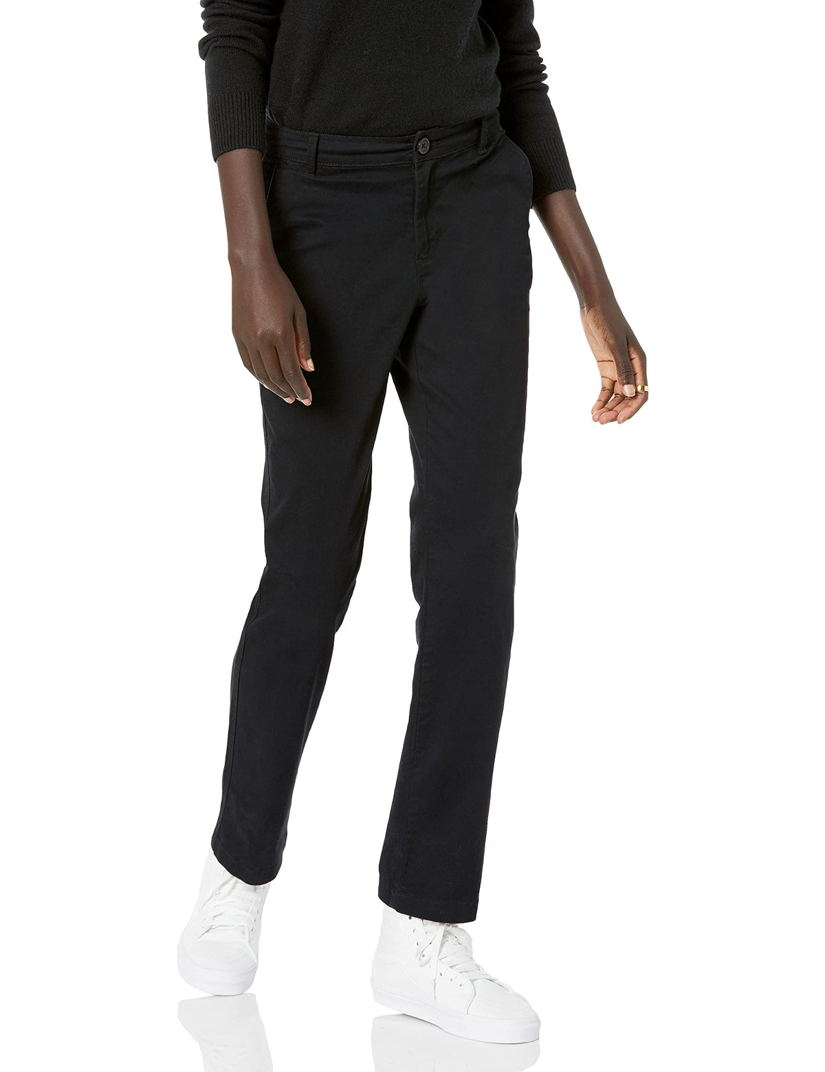 Amazon Essentials Women's Slim Fit Straight Leg Stretch Twill Chino Pant