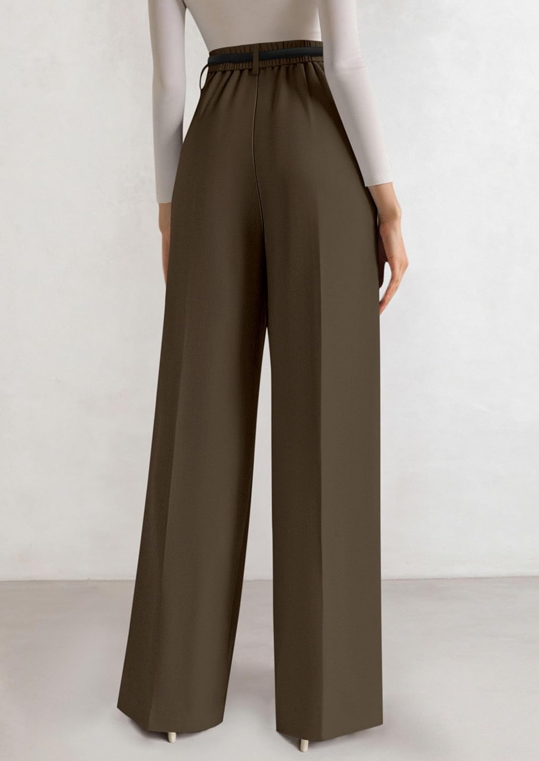 PRETTYGARDEN Women's Tailored Wide Leg Work Dress Pants