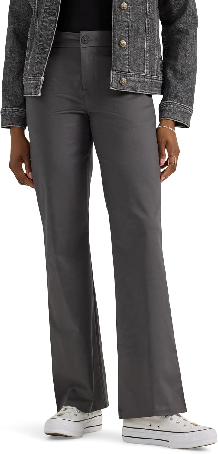 Lee Women's Wrinkle Free Mid Rise Bootcut Pant
