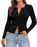 GRACE KARIN Womens Cropped Cardigan Button up Scalloped Fall Outfits 2026