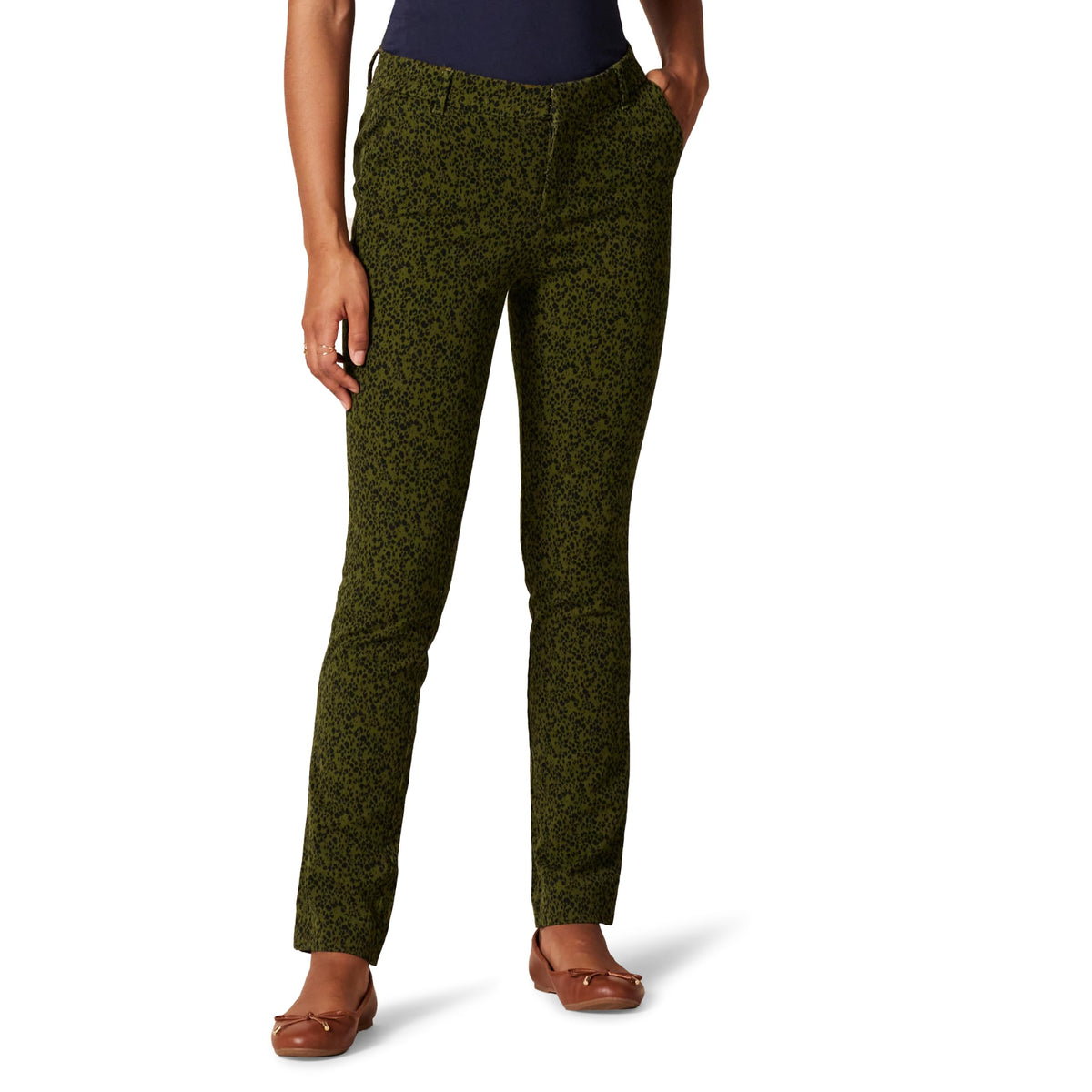 Amazon Essentials Women's Bi-Stretch Full Length Straight Leg Pant