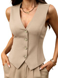 ELLEVEN High Stretchy Vest Tops for Women Business Casual Outfits