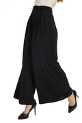 Tronjori Womens High Waist Casual Wide Leg Palazzo Business Pants