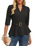 GRACE KARIN Women Business Casual Blouses Peplum Work Tops
