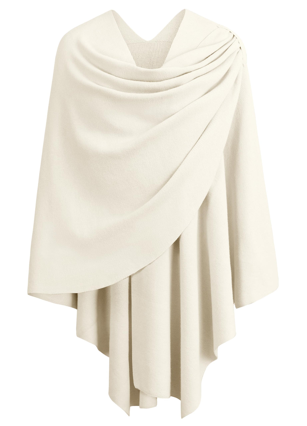PULI Womens Cross Front Poncho Shawl Wrap Elegant Wedding Formal Gift