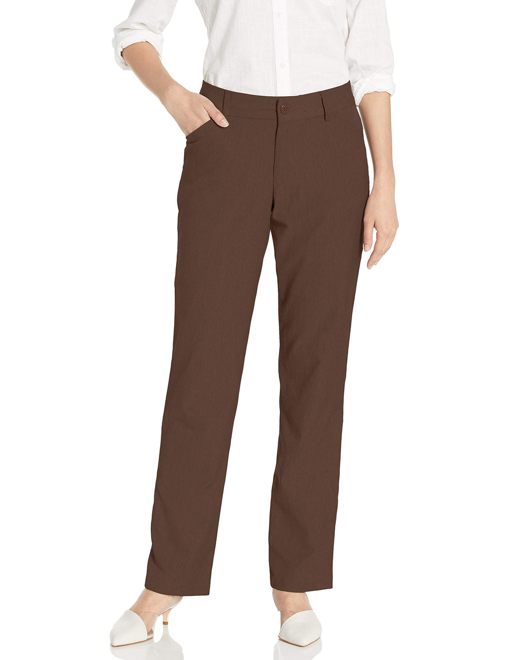 Lee Women's Wrinkle Free Relaxed Fit Straight Leg Pant