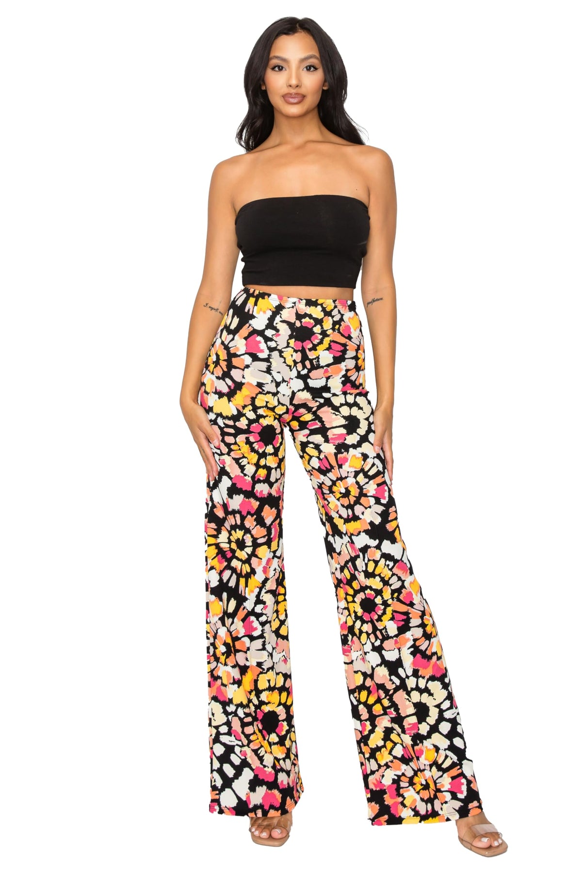Cemi Ceri Women’s High Waist Wide Leg Dress Pants – Flared Business Slacks for Office, Work & Casual Wear, Stretch Comfort