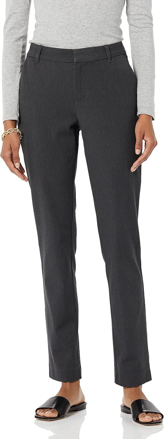 Amazon Essentials Women's Bi-Stretch Full Length Straight Leg Pant
