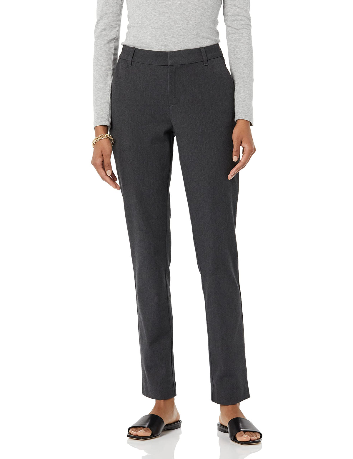 Amazon Essentials Women's Bi-Stretch Full Length Straight Leg Pant