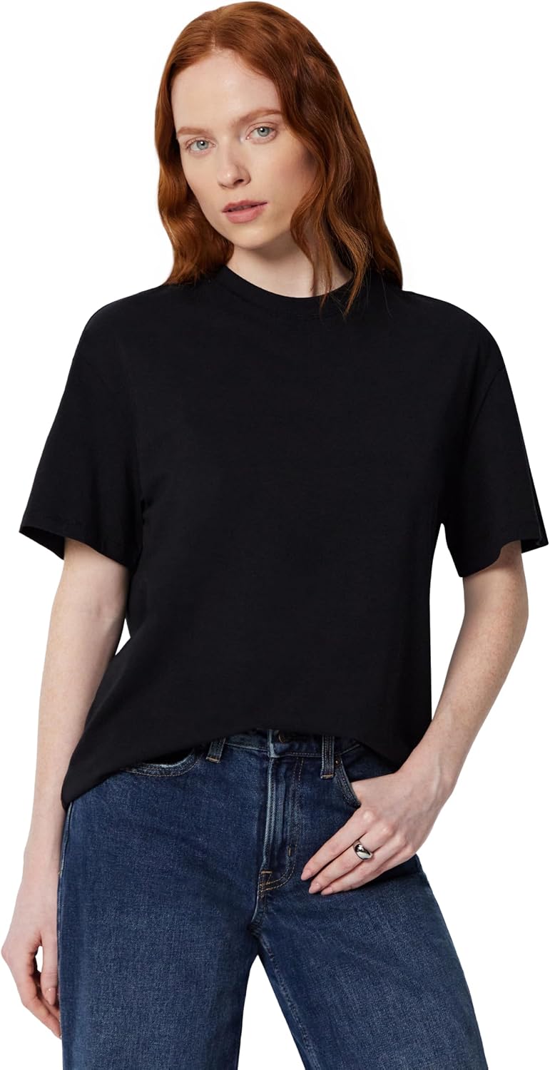 Amazon Essentials Women's Oversized-Fit Short Sleeve Crewneck Shirt