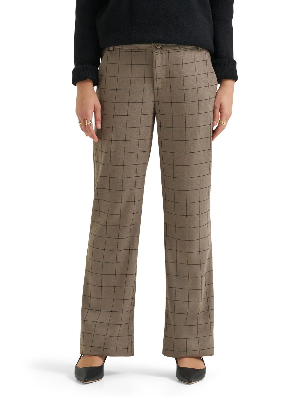 Lee Women's Wrinkle Free Mid Rise Bootcut Pant