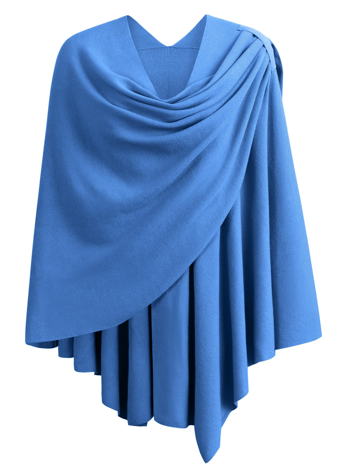 PULI Womens Cross Front Poncho Shawl Wrap Elegant Wedding Formal Gift