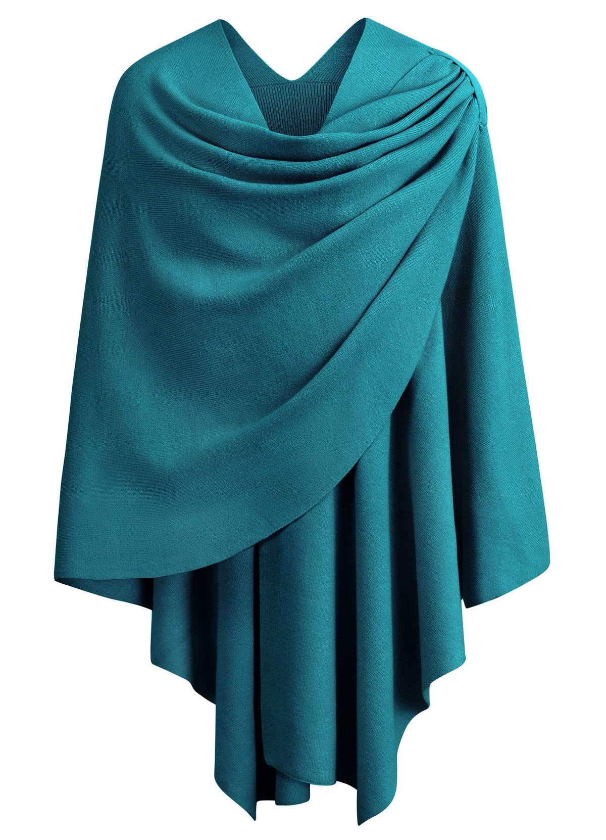 PULI Womens Cross Front Poncho Shawl Wrap Elegant Wedding Formal Gift