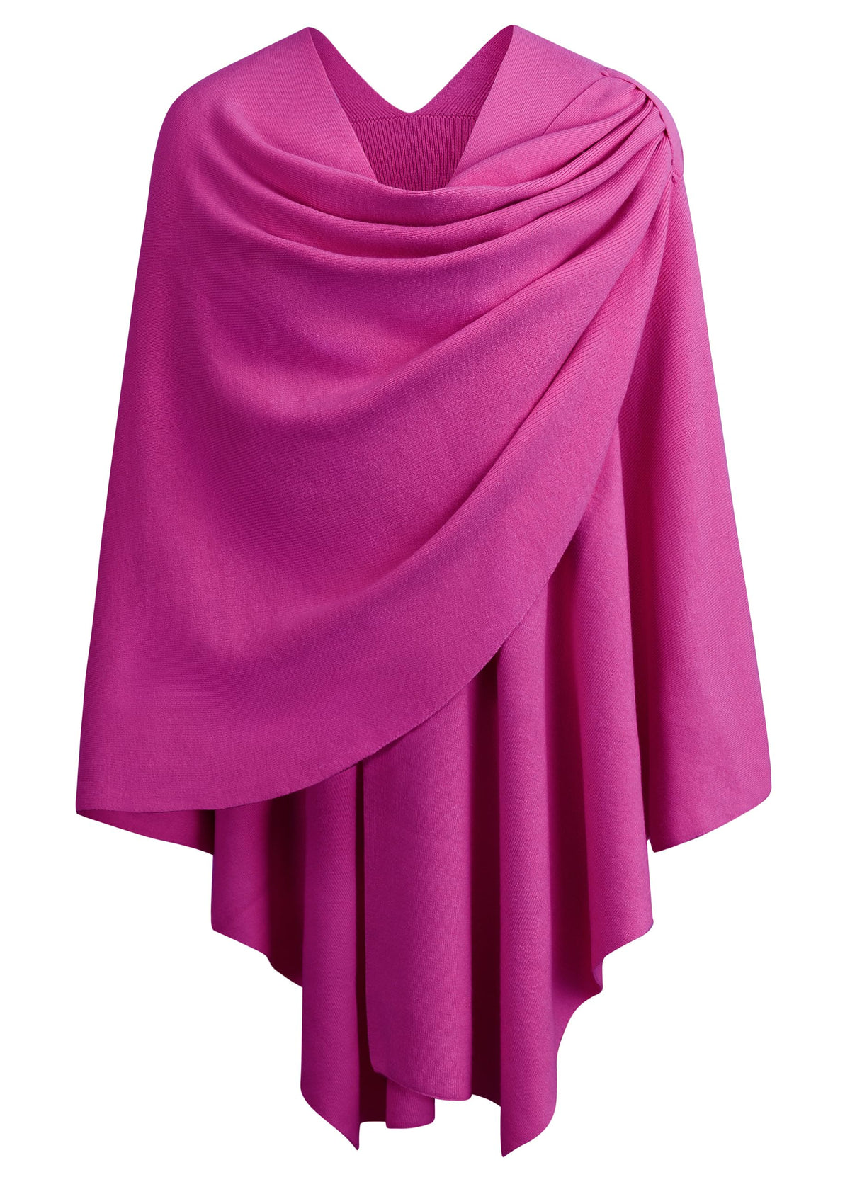 PULI Womens Cross Front Poncho Shawl Wrap Elegant Wedding Formal Gift