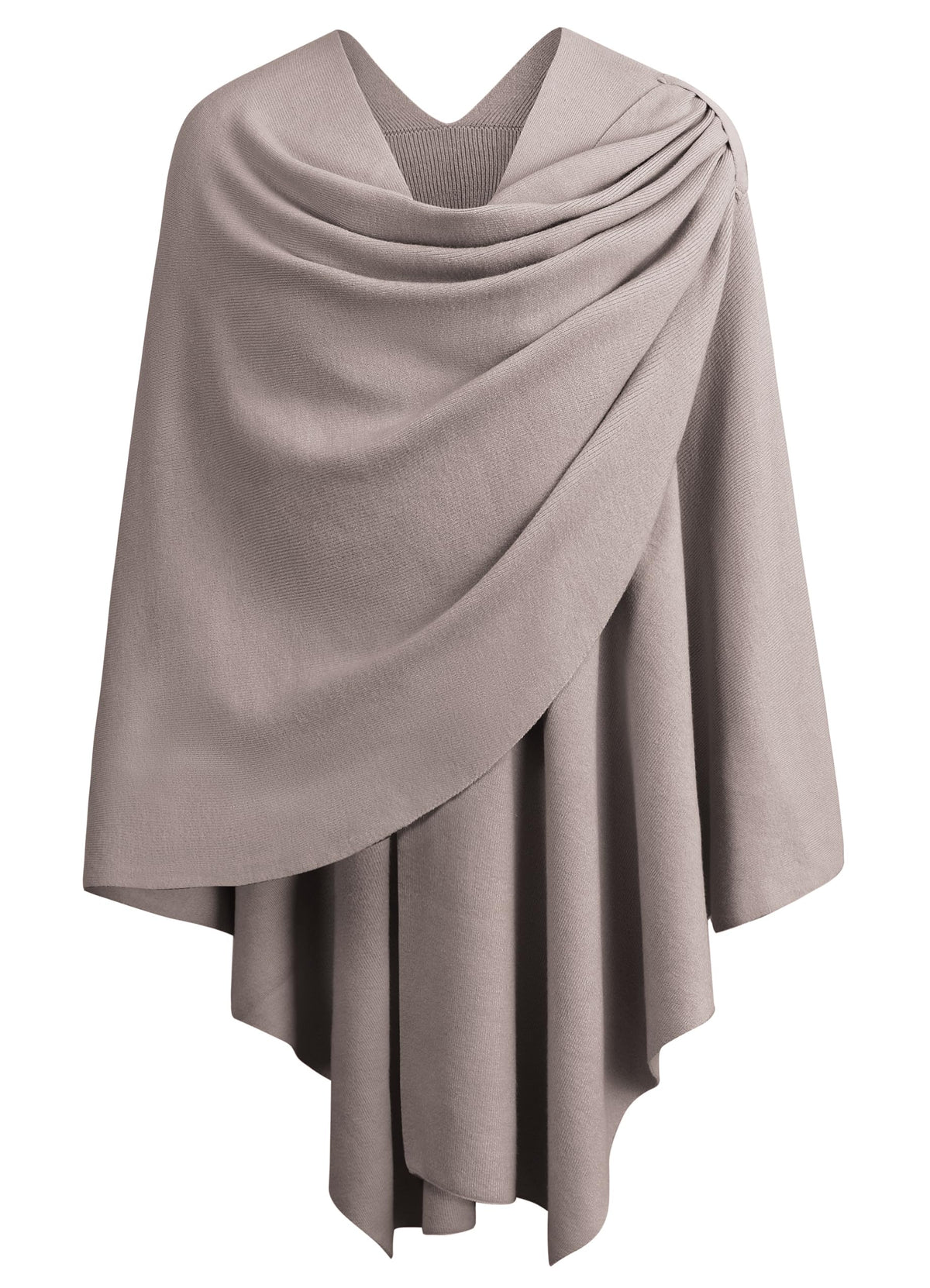 PULI Womens Cross Front Poncho Shawl Wrap Elegant Wedding Formal Gift