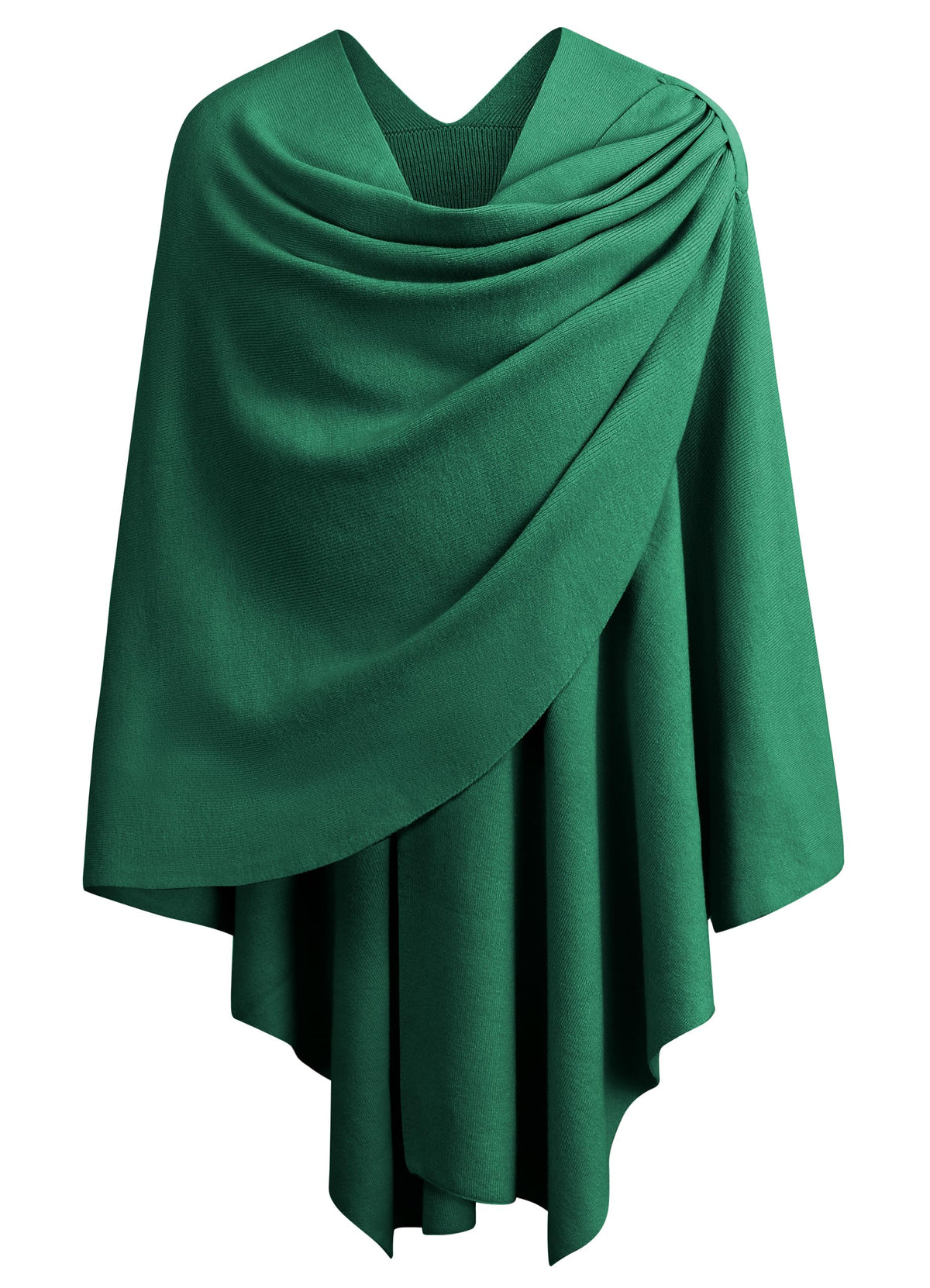 PULI Womens Cross Front Poncho Shawl Wrap Elegant Wedding Formal Gift