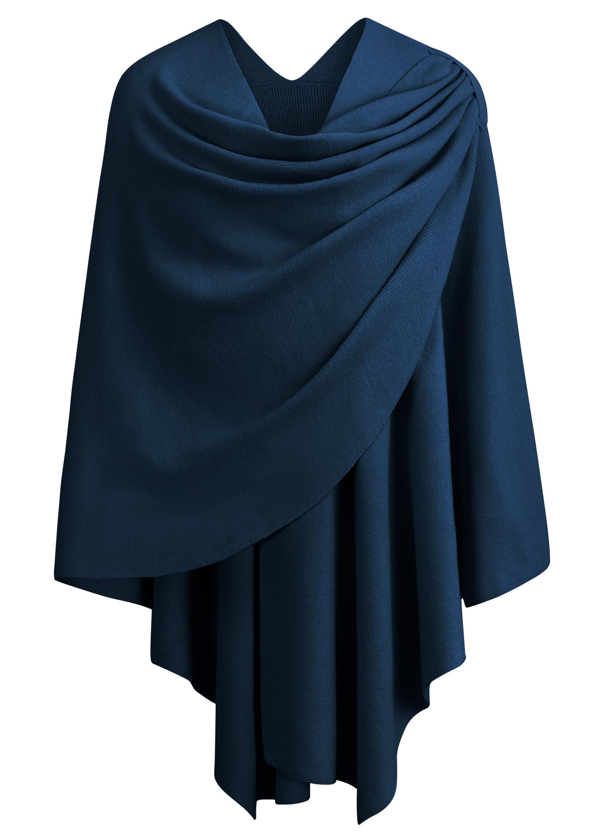 PULI Womens Cross Front Poncho Shawl Wrap Elegant Wedding Formal Gift