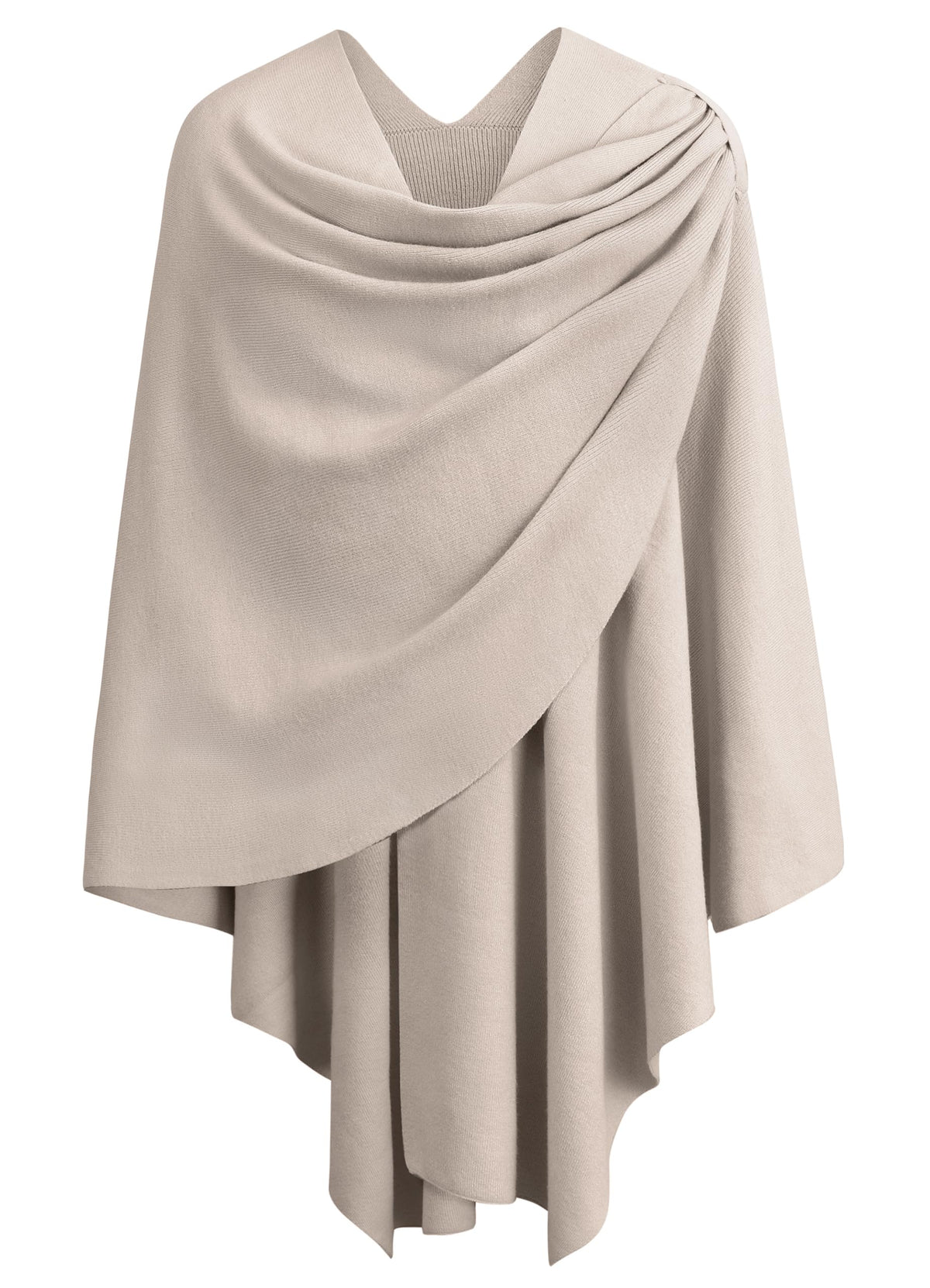 PULI Womens Cross Front Poncho Shawl Wrap Elegant Wedding Formal Gift