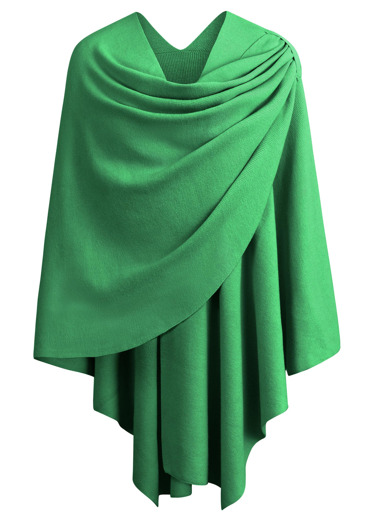 PULI Womens Cross Front Poncho Shawl Wrap Elegant Wedding Formal Gift