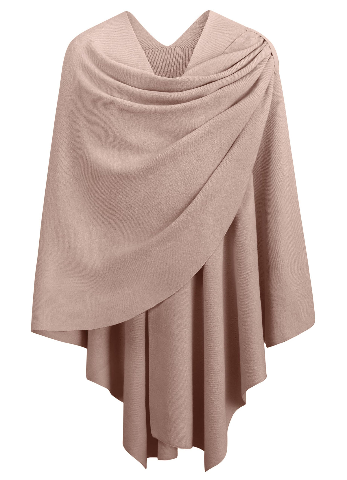 PULI Womens Cross Front Poncho Shawl Wrap Elegant Wedding Formal Gift