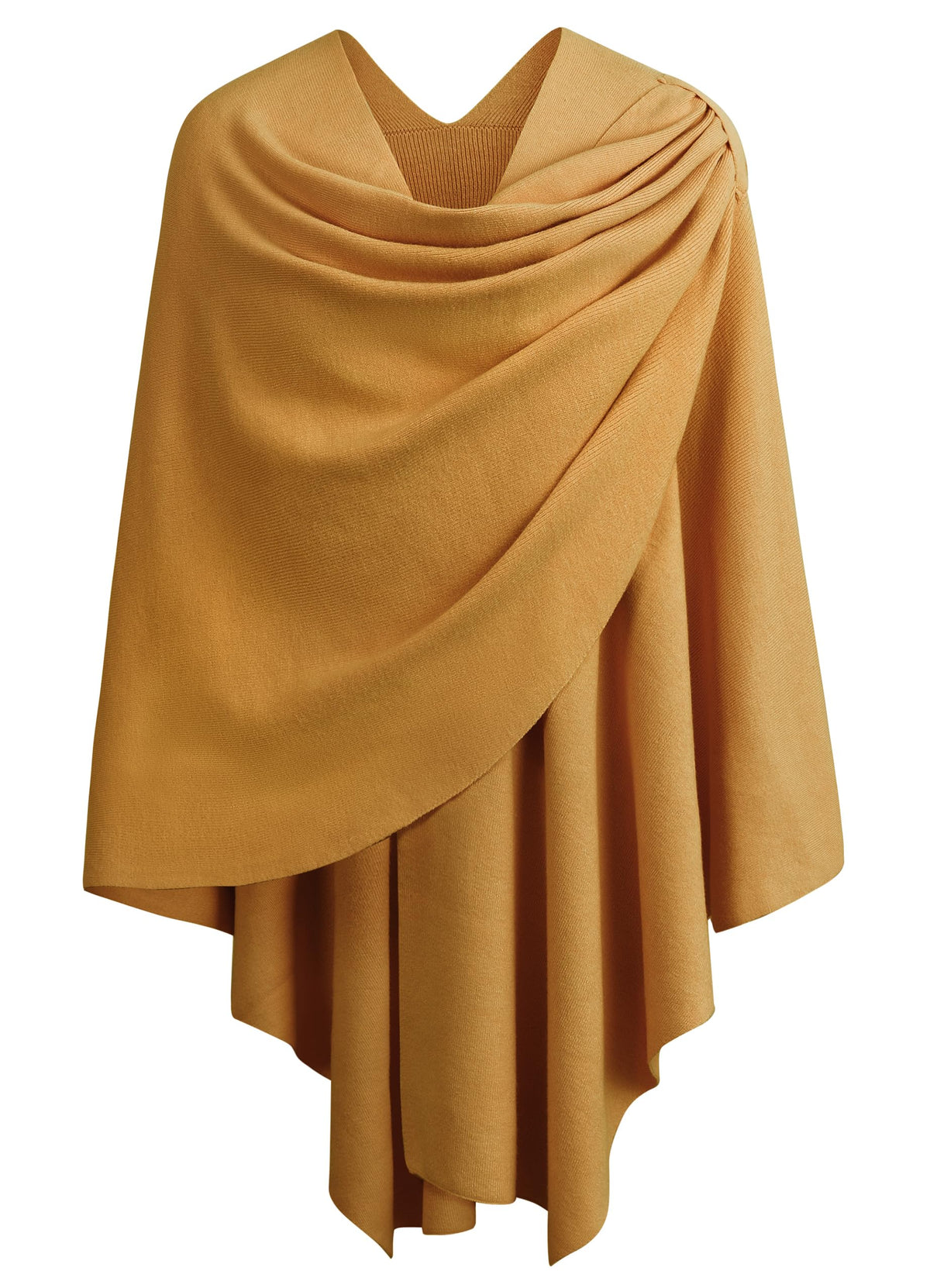 PULI Womens Cross Front Poncho Shawl Wrap Elegant Wedding Formal Gift