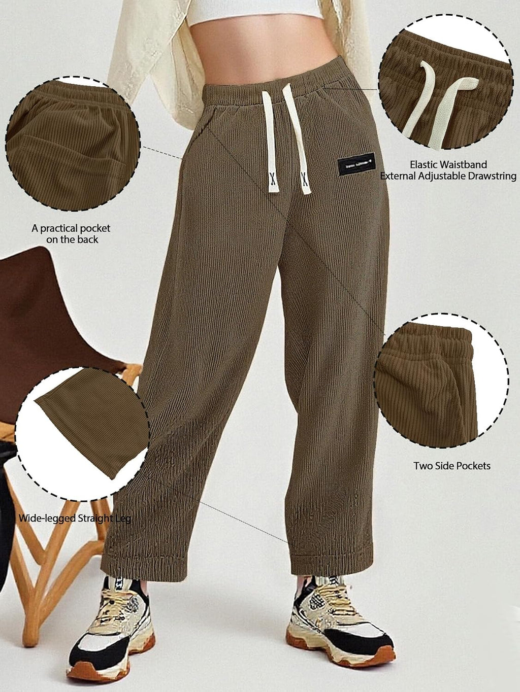 Women's Corduroy Casual Pants