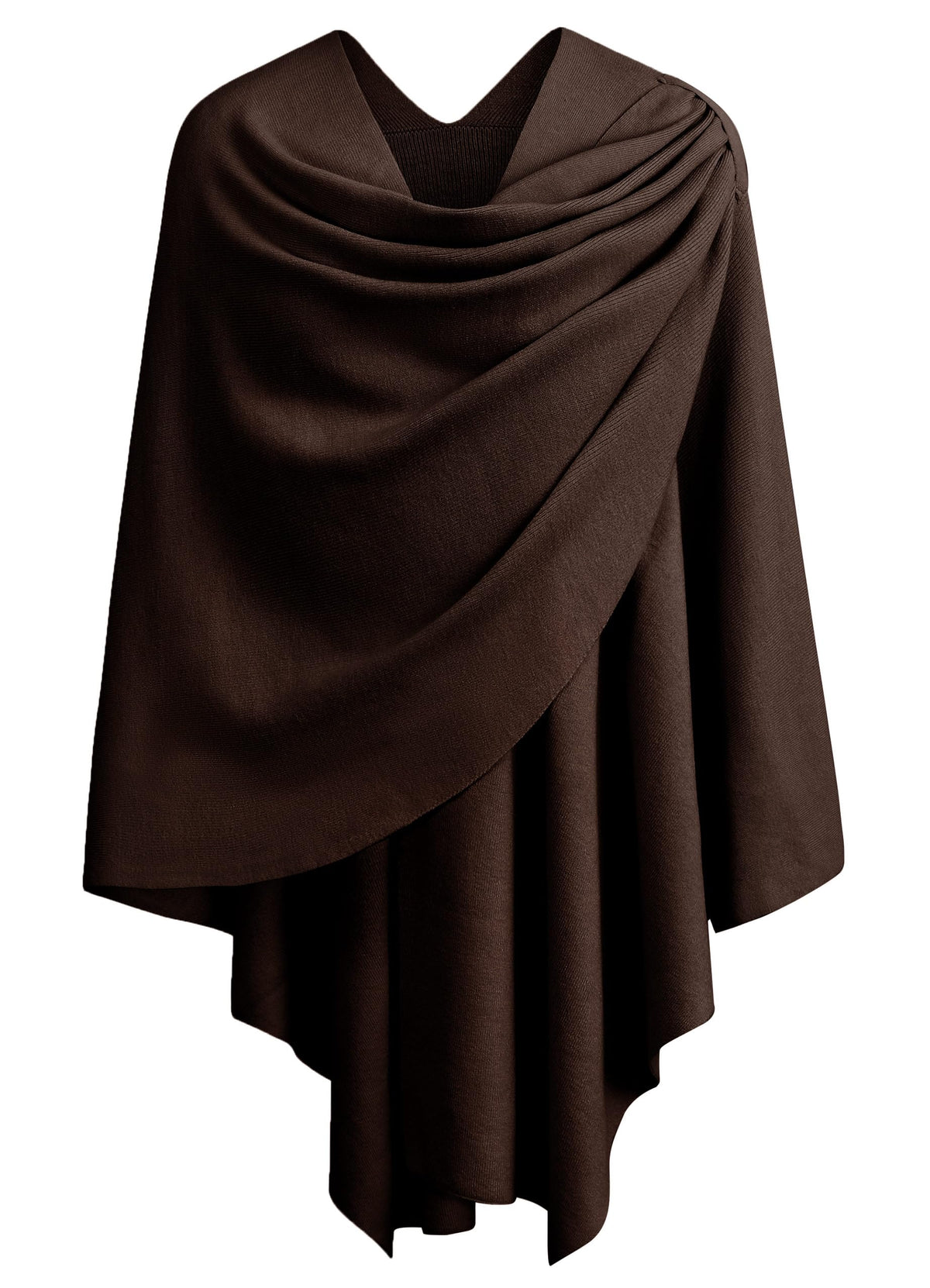 PULI Womens Cross Front Poncho Shawl Wrap Elegant Wedding Formal Gift