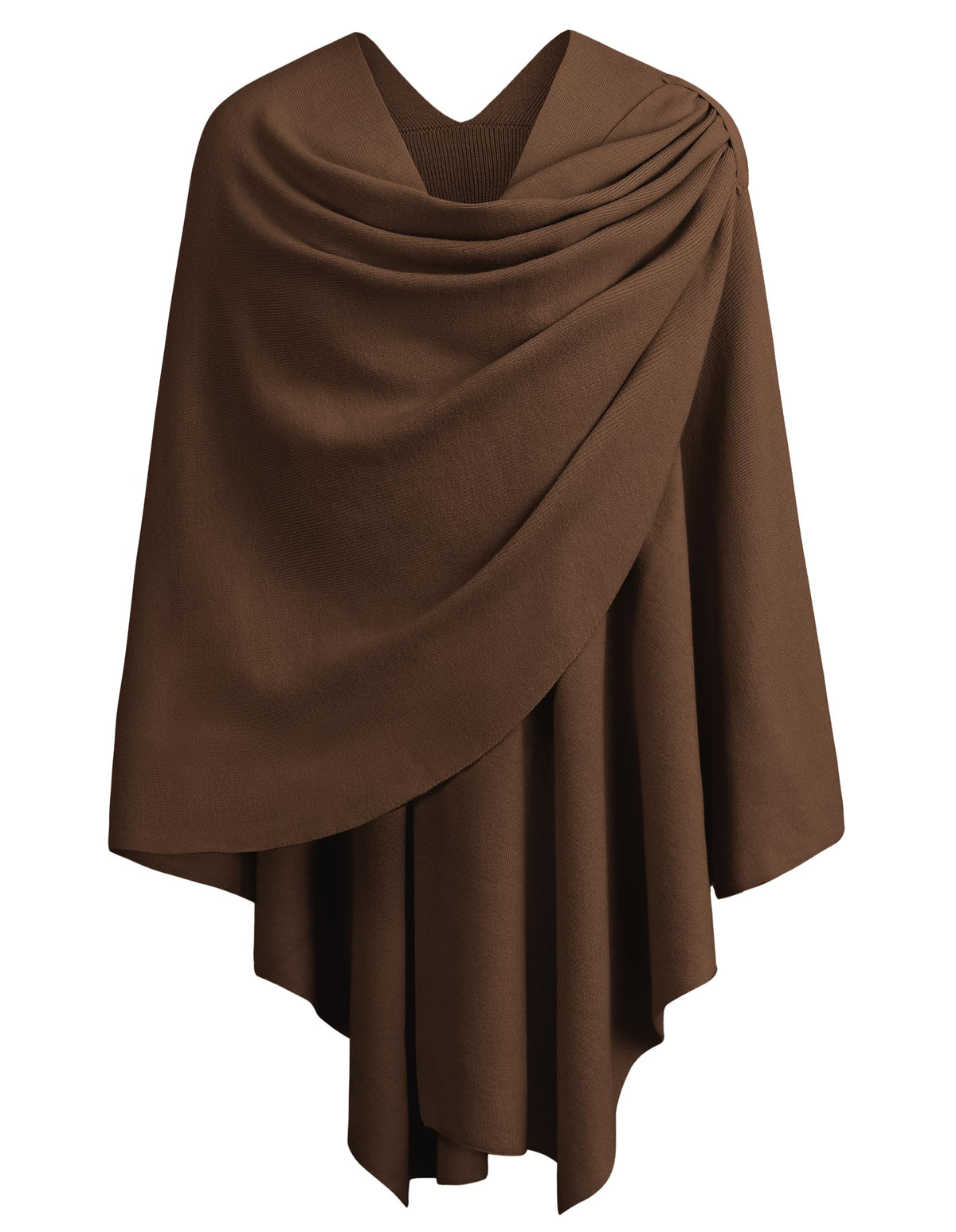 PULI Womens Cross Front Poncho Shawl Wrap Elegant Wedding Formal Gift
