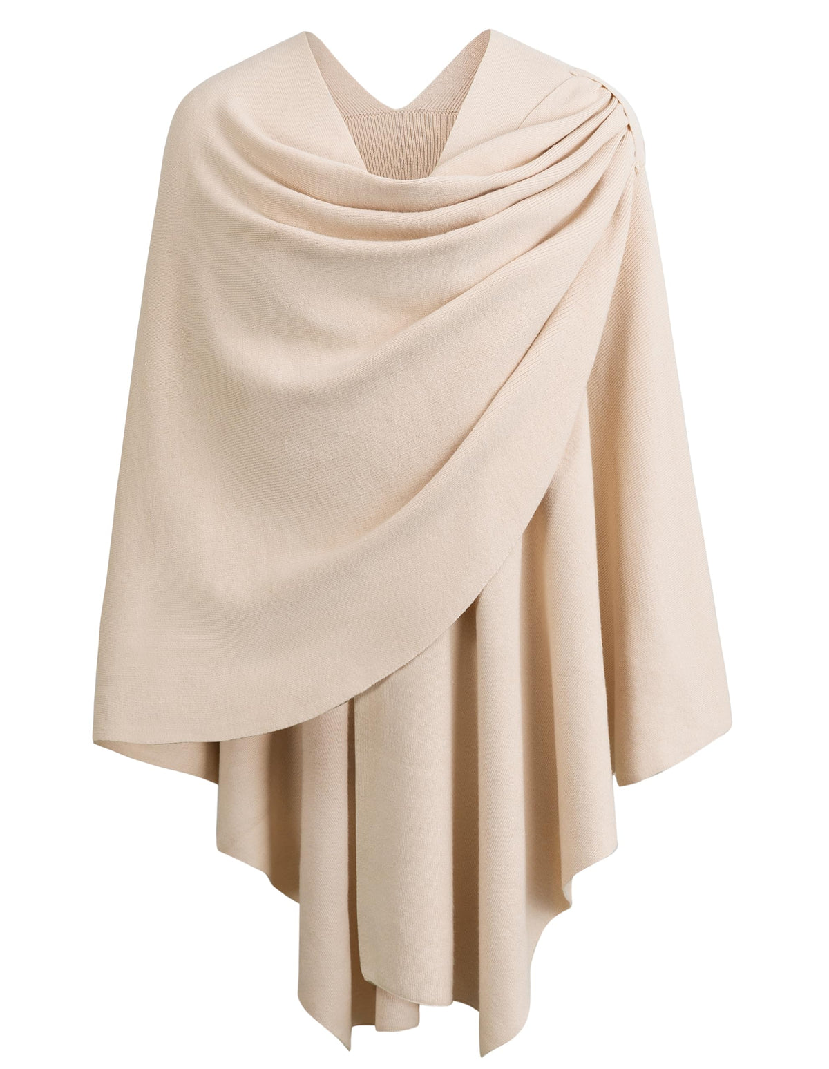 PULI Womens Cross Front Poncho Shawl Wrap Elegant Wedding Formal Gift