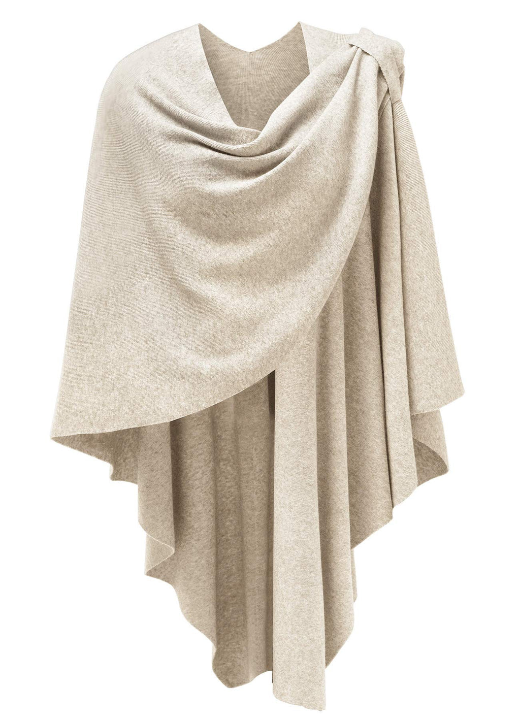 PULI Womens Cross Front Poncho Shawl Wrap Elegant Wedding Formal Gift