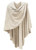 PULI Womens Cross Front Poncho Shawl Wrap Elegant Wedding Formal Gift