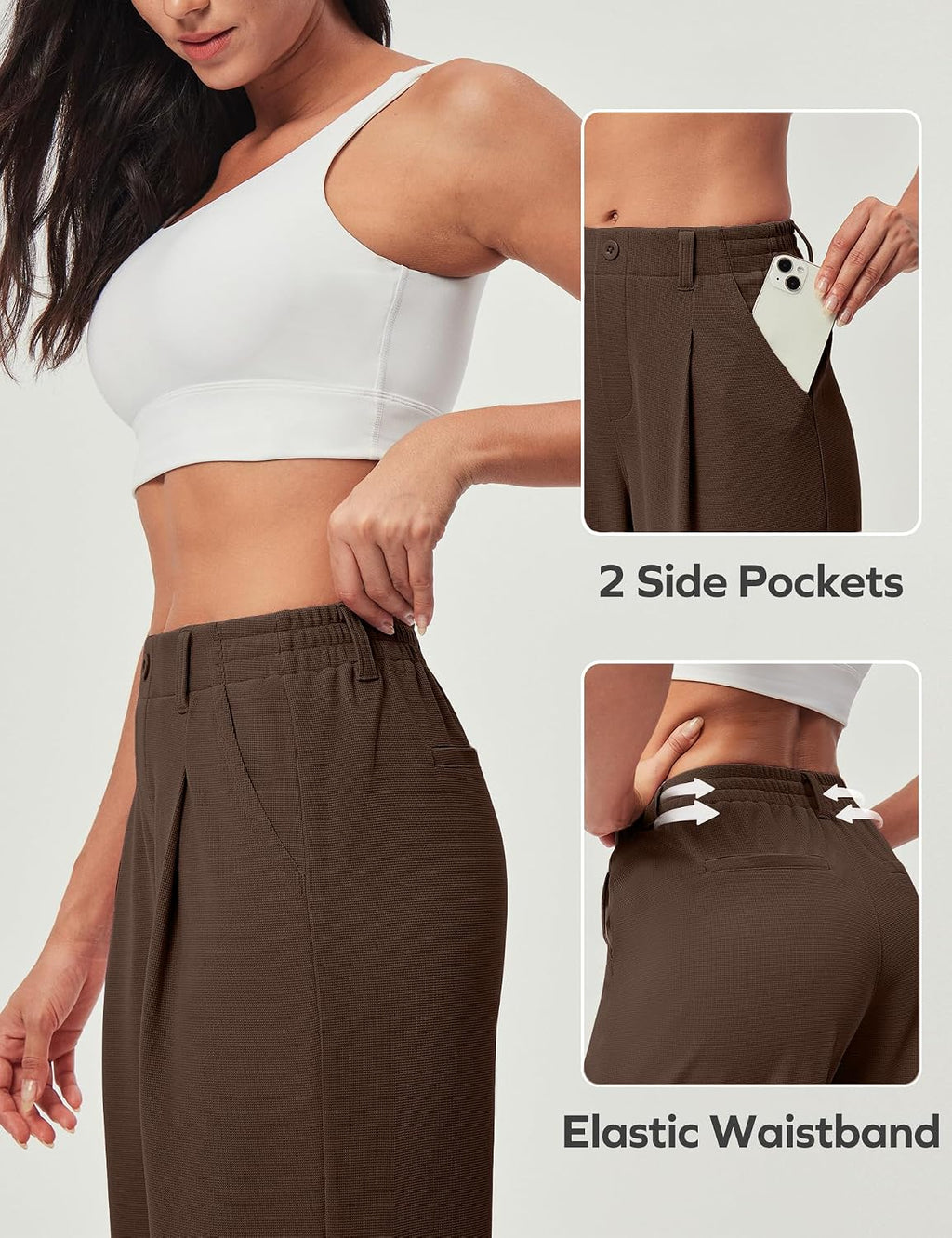 Ewedoos Wide Leg Dress Work Pants for Women Business Casual Office Outfits