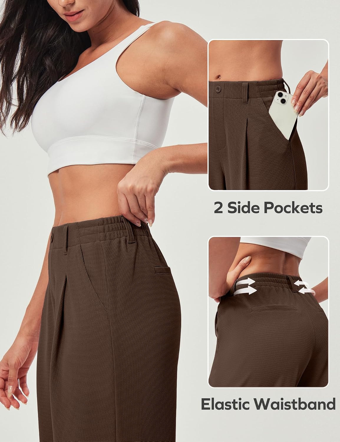 Ewedoos Wide Leg Dress Work Pants for Women Business Casual Office Outfits
