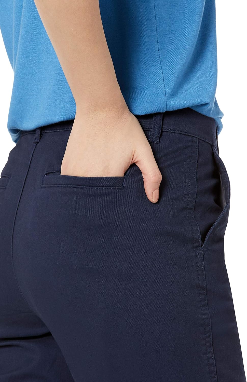 Amazon Essentials Women's Slim Fit Straight Leg Stretch Twill Chino Pant