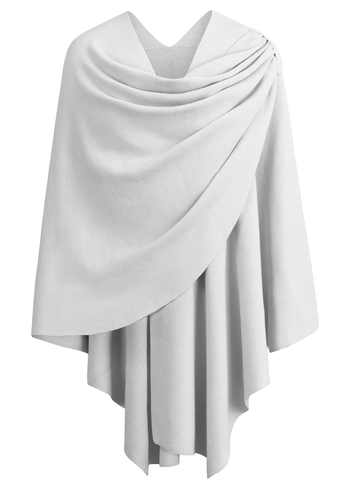 PULI Womens Cross Front Poncho Shawl Wrap Elegant Wedding Formal Gift