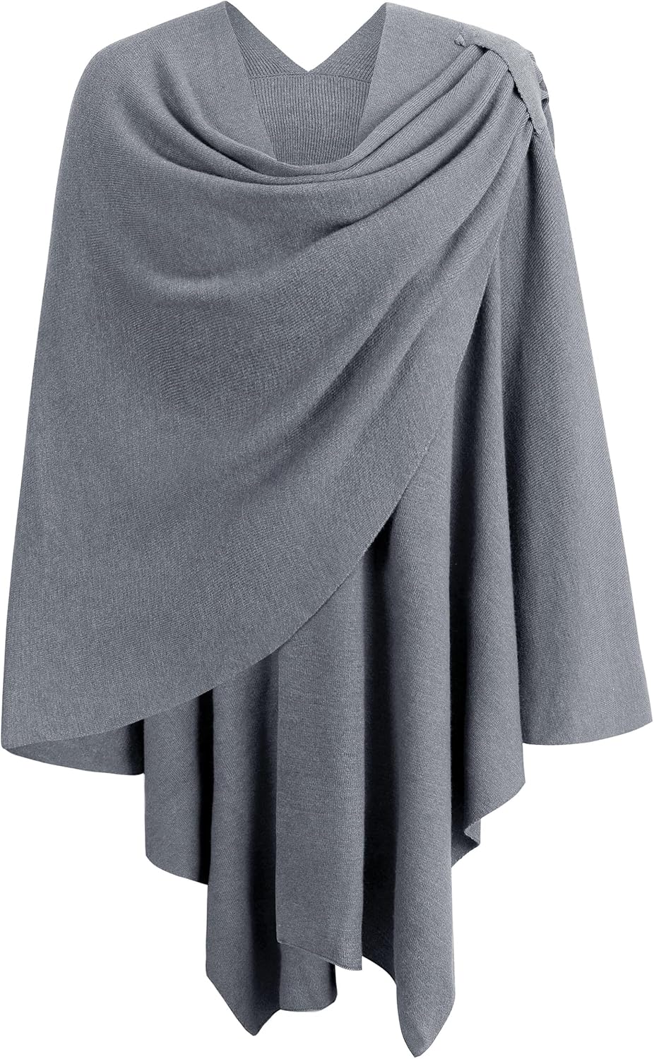 PULI Womens Cross Front Poncho Shawl Wrap Elegant Wedding Formal Gift